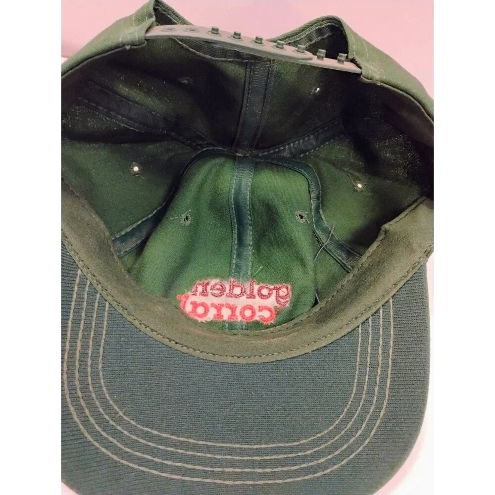 Vtg Golden Corral Restaurant Buffet Promo Employee Snapback Hat Green Embroidere